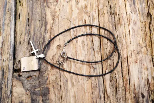 leather cross necklace  from Holy Land