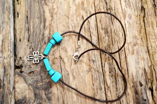 Cross leather mala necklace  from Holy Land